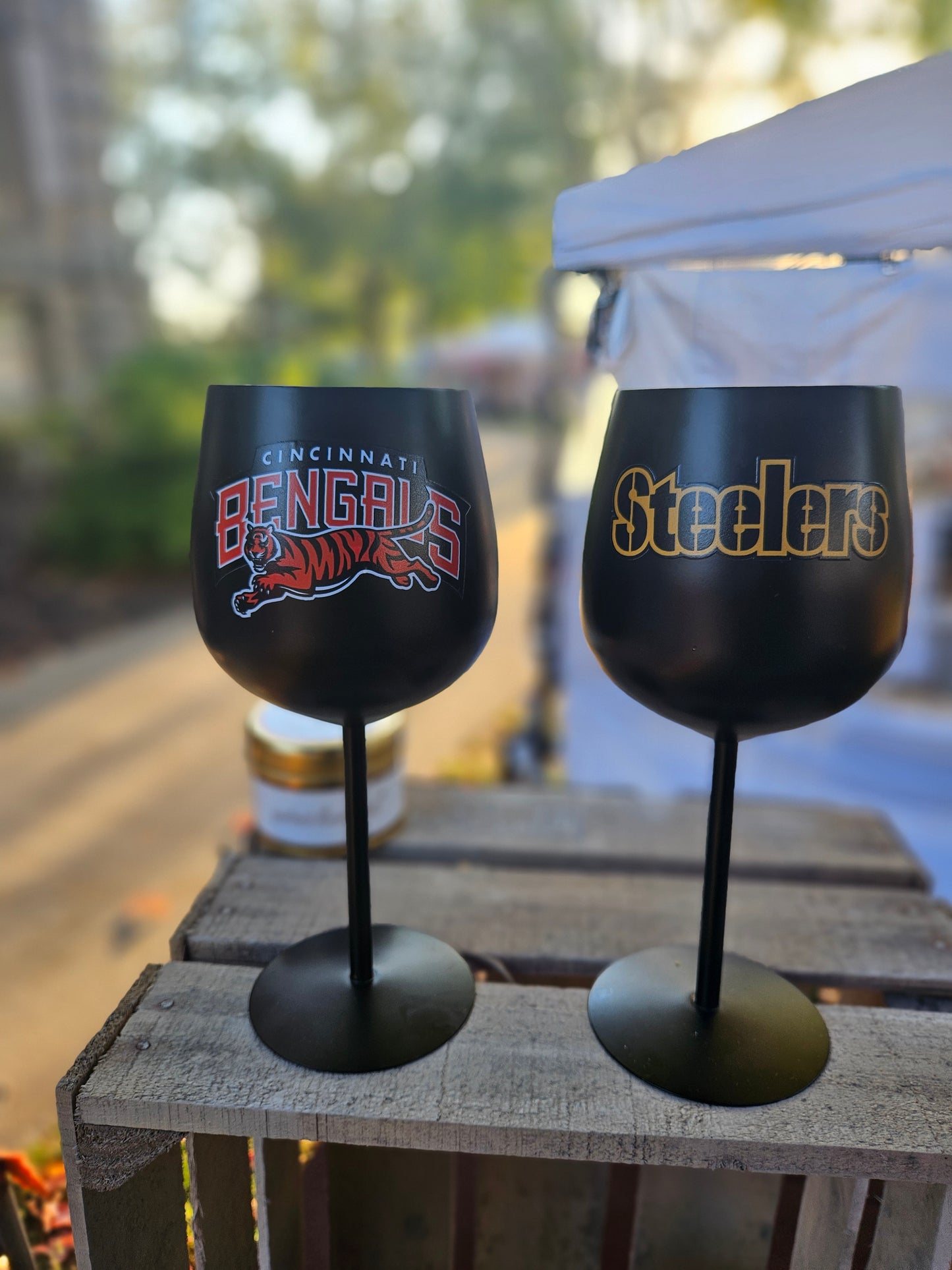 Personalized/Custom Stainless Steel Wine Glass Set