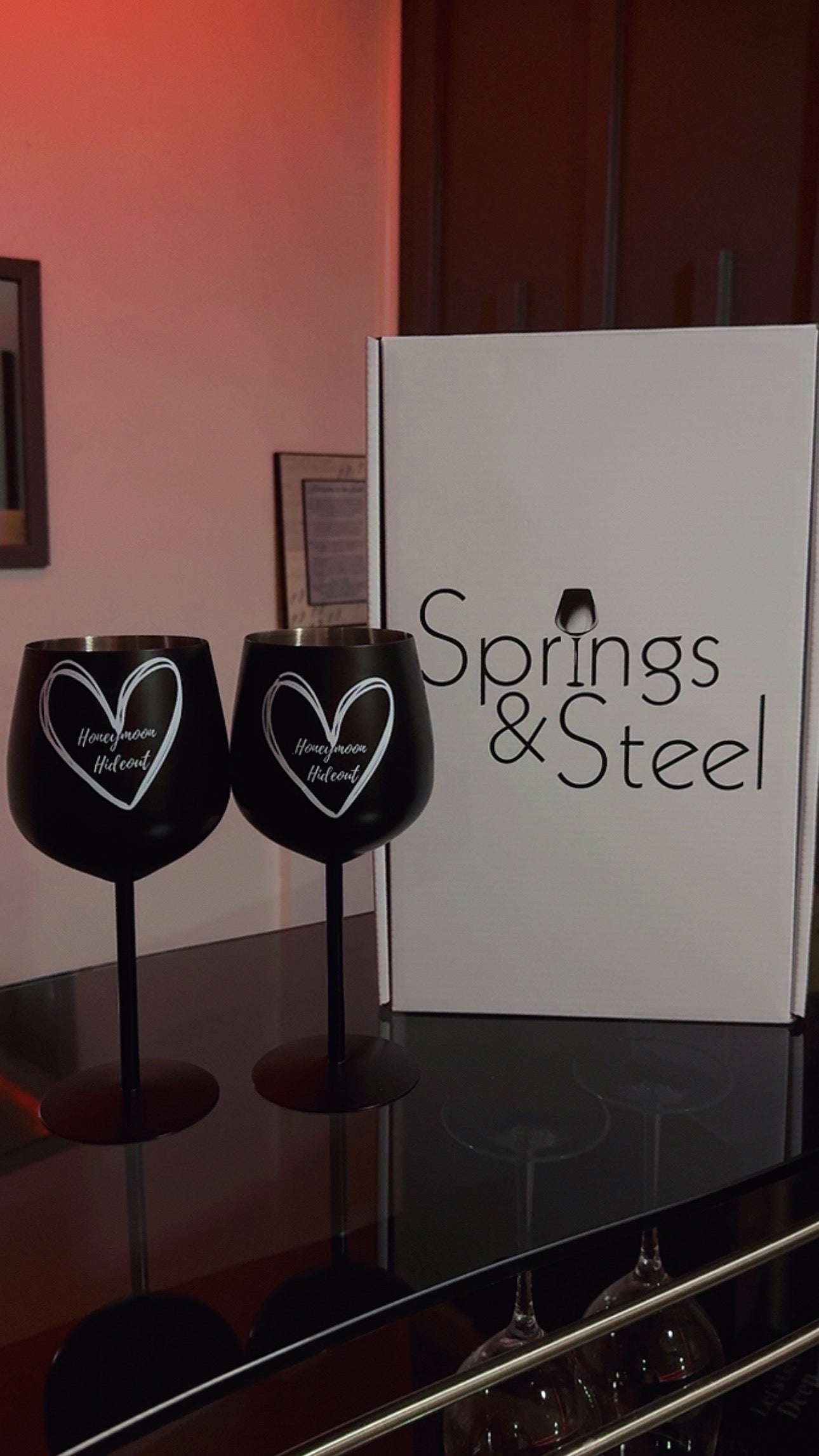 Personalized/Custom Stainless Steel Wine Glass Set